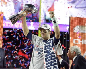 Tom Brady was the MVP of Super Bowl XLIX, completing 37-50 passes, for 346 yards and four TD passes.