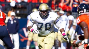 Georgia Tech's Shaq Mason played guard in college, but looks to make the transition to center as a pro.